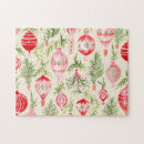 Search for christmas ornament puzzles Retro