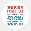 Search for scheduling stickers Funny