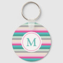 Search for and pink stripe key rings Striped