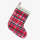 Search for green plaid christmas stockings Classic