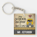 Search for school bus driver key rings Yellow