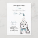 Search for owl 1st birthday invitations Boy