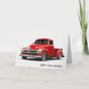 Search for classic truck birthday cards Red