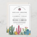 Search for cacti wedding invitations Watercolor