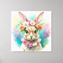 Search for cute rabbit canvas prints Easter