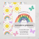Search for rainbow baby invitations Gender neutral
