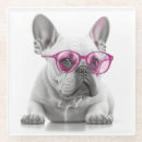 Search for french bulldog coasters Pink