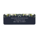 Search for winter flowers return address labels Elegant