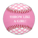 Search for pink baseballs Girl