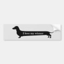 Search for wiener bumper stickers Dachshund