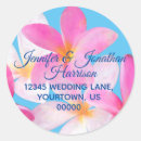 Search for pink floral return address stickers Elegant