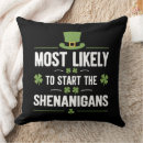Search for st patricks day cushions Shenanigans