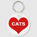 Search for love of cats key rings Feline