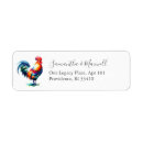 Search for rooster return address labels Farmhouse