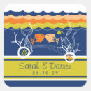 Search for fish wedding stickers Sea