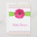 Search for lime green baby shower invitations Polka dots