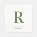 Search for olive green napkins Typography
