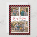 Search for red buffalo plaid christmas cards Rustic