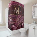Search for burgundy and gold shower curtains Monogrammed