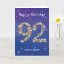 Search for 92nd birthday cards 92 years old