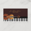 Search for violin teacher business cards Modern