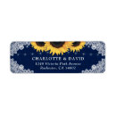 Search for blue rustic return address labels Navy