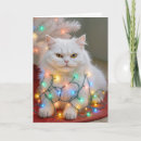 Search for persian cat christmas cards Kitty