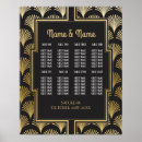 Search for art deco wedding seating charts Gatsby