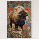 Search for bison puzzles Animal