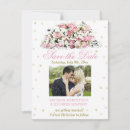 Search for pink rose save the date invitations flowers