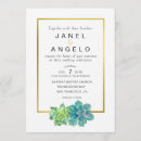 Search for succulent plant wedding invitations Garden