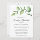Search for gender neutral baby sprinkle invitations Botanical