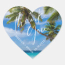 Search for beach heart wedding stickers Thank you