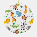 Search for safari animal christmas tree decorations Cute animals