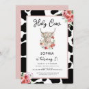 Search for highland cow 1st birthday invitations Western