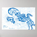 Search for abstract sketch posters Blue