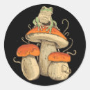Search for vintage frog stickers Mushroom
