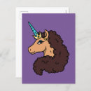 Search for blue horn postcards Licensed afro unicorn