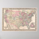 Search for old map of north america posters Vintage