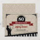 Search for 80th man birthday invitations Black