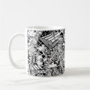 Search for detailed mugs Black and white