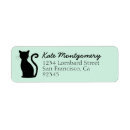 Search for cat return address labels Silhouette