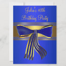 Search for 40th 6x8 invitations Gold