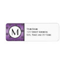 Search for fleur de lis return address labels Purple