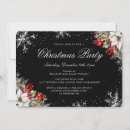 Search for black and silver christmas invitations Elegant