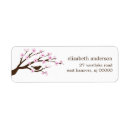 Search for flowering trees return address labels Cherry blossoms