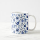 Search for floral blue mugs Flower pattern
