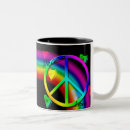 Search for peace and love mugs Green