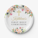 Search for first communion plates Cross