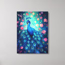 Search for peacock canvas prints Floral